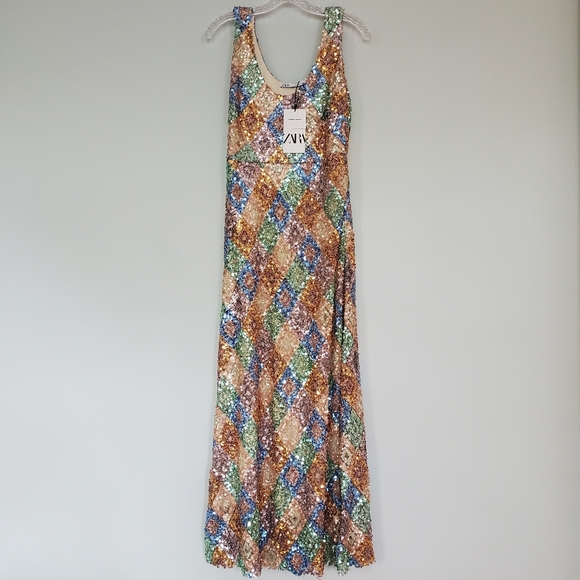 ZARA| LIMITED EDITION SEQUIN DRESS - Picture 10 of 17